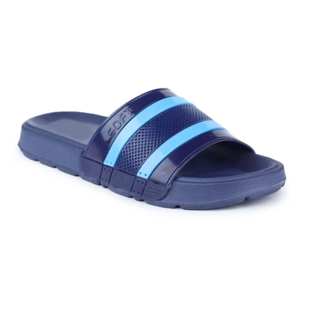 Hocks Sliders for Men (Navy Blue, 7)