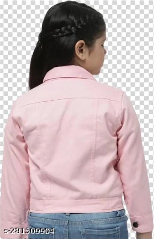 Denim Jacket for Girls (Pink, 5-6 Years)