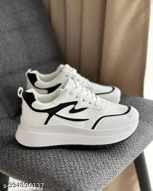 Casual Shoes for Women (White, 3)