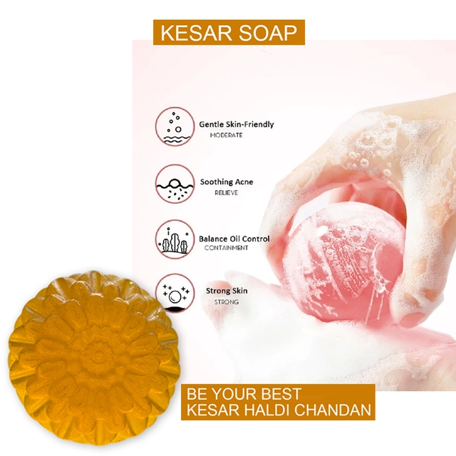 Organic Kesar Bathing Soap (100 g)