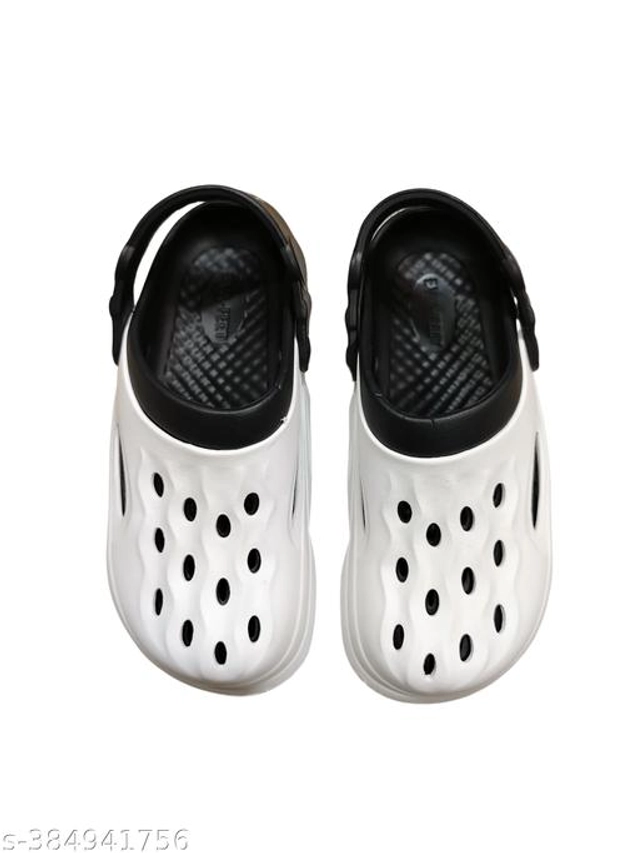 Clogs for Men (White & Black, 6)