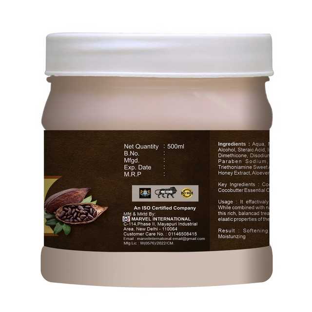 Pink Root Cocoa Butter Cold Cream (Pack Of 1, 500 ml) (MI-118)