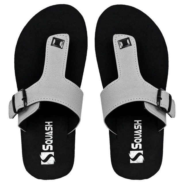 Slippers for Men (Grey & Black, 6)