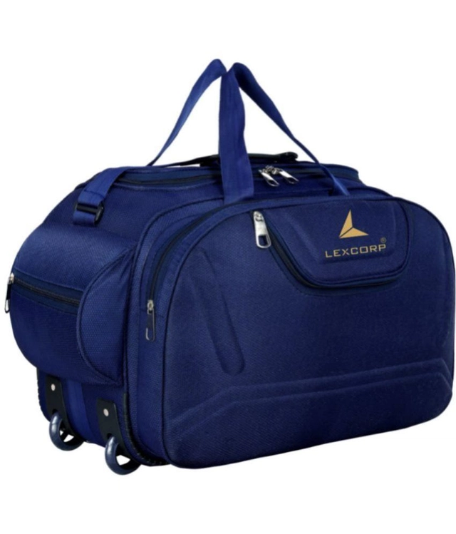 Polyester Solid Duffel Bag (Blue, 60 L)