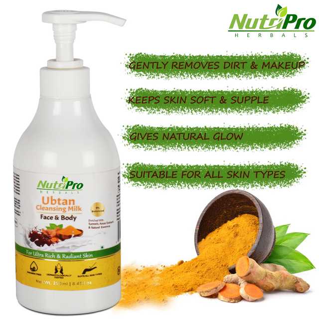 NutriPro Ubtan Cleansing Milk (250 ml) (G-35)