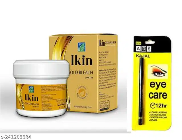 Ikin Gold Bleach Cream with ADS Kajal (Set of 2)