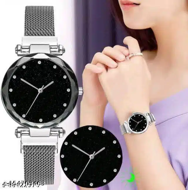 Analog Watches for Women (Black)