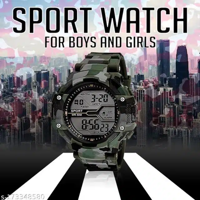 Sports Watch for Boys & Girls (Multicolor)