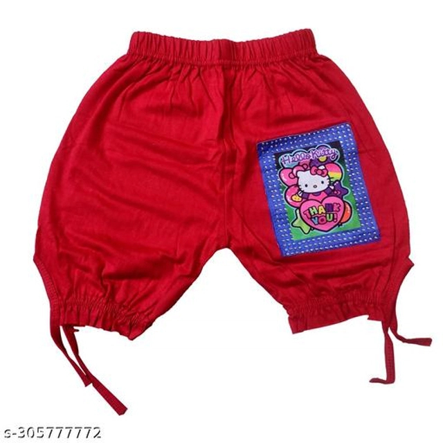 Cotton Blend Shorts for Girls (Multicolor, 1-2 Years) (Pack of 4)