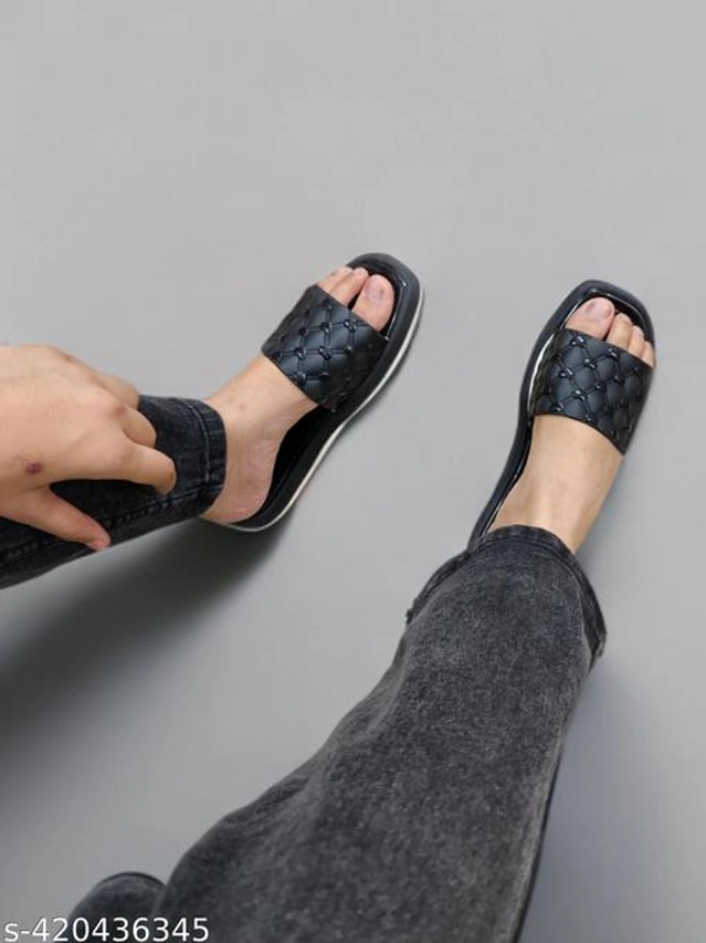 Sliders for Women (Black, 3)