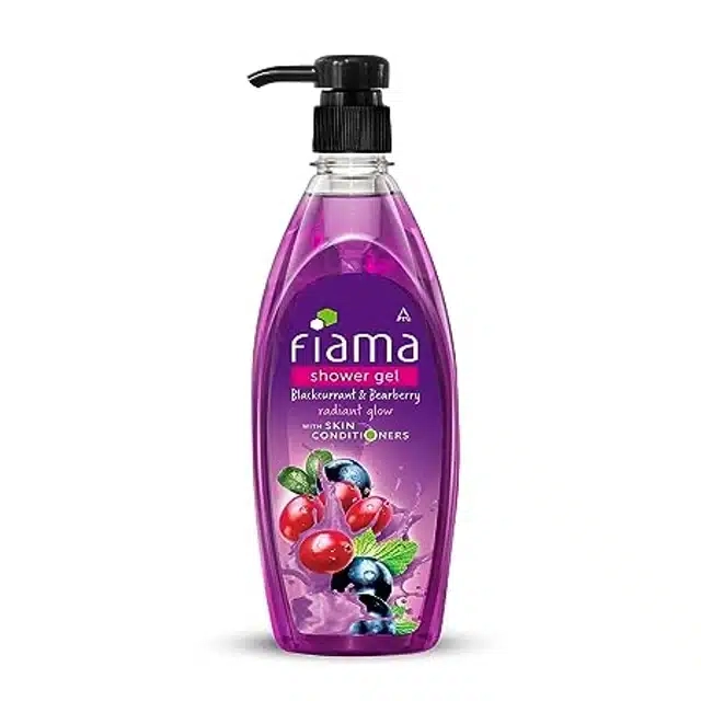 Fiama Shower Gel Blackcurrant & Bearberry Body Wash with Skin Conditioners for Radiant Glow 500 ml