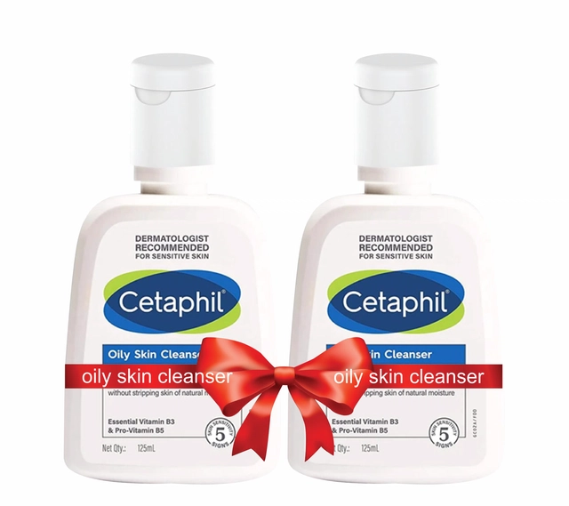 Cetaphil Oily Skin Cleanser (125 ml, Pack of 2)