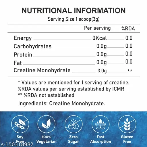 POWERLIFT Creatine Monohydrate Micronized, Muscle Repair & Recovery, 33 servings Creatine (100 g, Unflavoured) Pack of 1