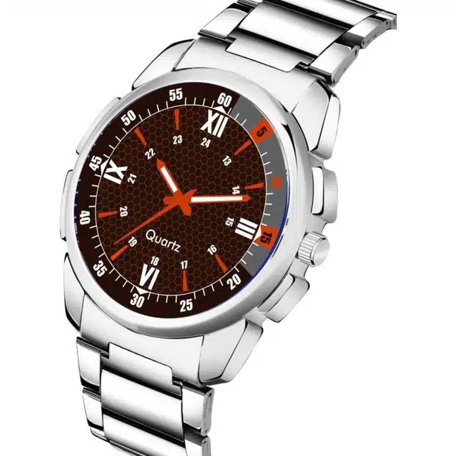 Analog Watch for Men (Silver) (SN-87)