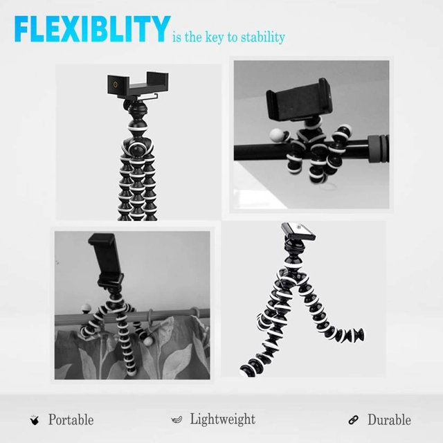 IMMUTABLE Flexible Gorillapod Tripod with Mobile Attachment for DSLR, Action Cameras & Smartphones Tripod (Pack of 1)