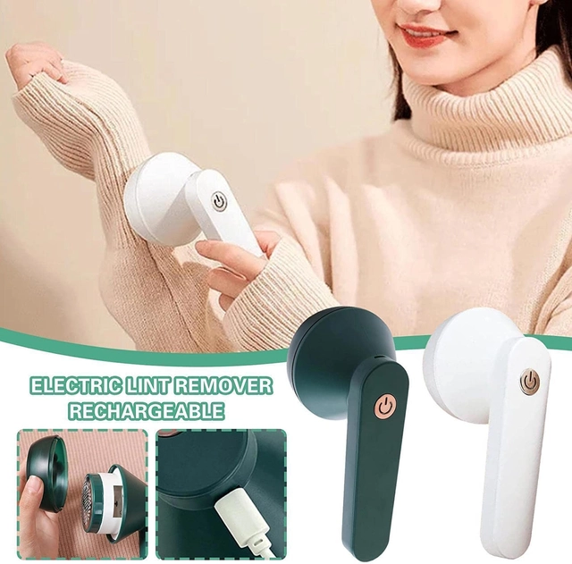 Rechargeable Lint Remover, 6 Steel Blades Efficient Woolen Clothes Sweaters Blankets Jackets Lint Remover (Pack of 1)