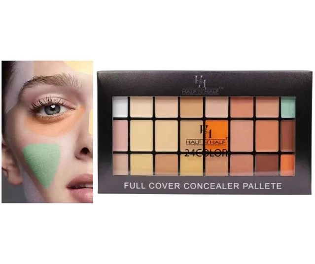 Half N Half 24 Shades Concealer Palette (Multicolor)