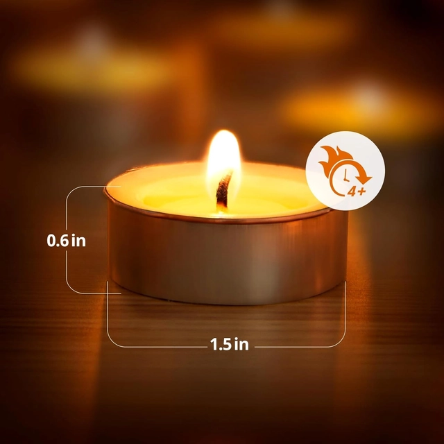 Tea-Light Candles (White, Pack of 50)