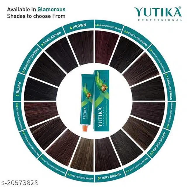 Yutika Professional Creme Hair Color (Natural Black, 100 g)