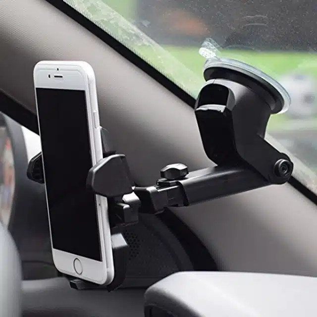 Car Mount Adjustable Mobile Holder (Black)