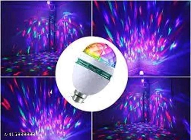 LED Crystal 360 Degree Rotating Bulb (Multicolor)