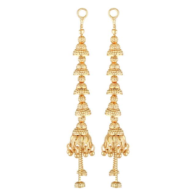 Alloy Earrings for Women & Girls (Gold, Set of 1)