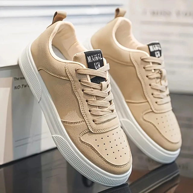 Sneakers for Men (Beige, 6)