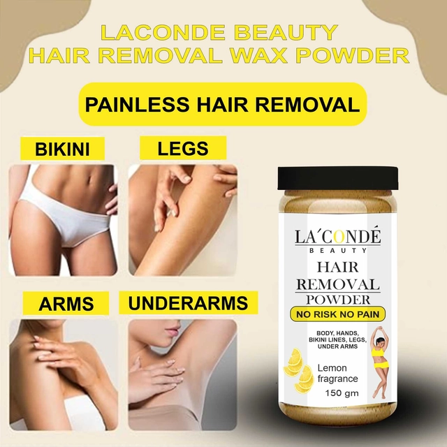 La'conde Lemon Fragrance Body Hair Removal Wax Powder (150 g)