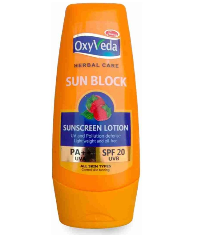 Oxyveda Herbal Care Sun Block Body Lotion (100 ml)