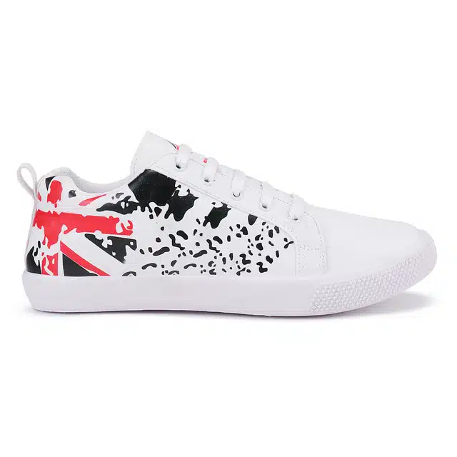 Casual Shoes for Men (White, 8)