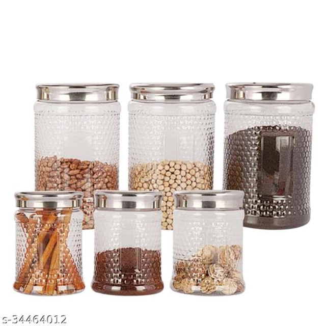 Plastic Storage Containers (Multicolor, Set of 6)