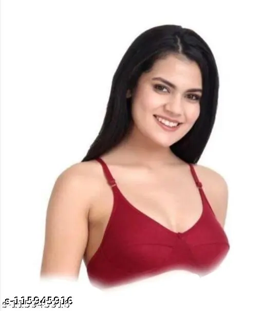 Women's Non Padded Bra (Pack of 4) (34 B, Assorted)