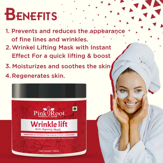 Pink Root Wrinkle Lift Face Mask (100 ml)