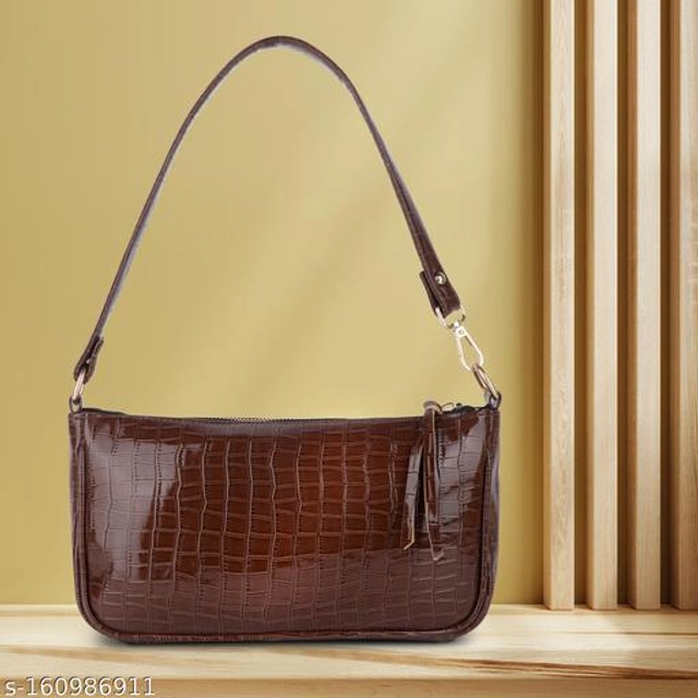 Leather Handbag for Women (Brown)