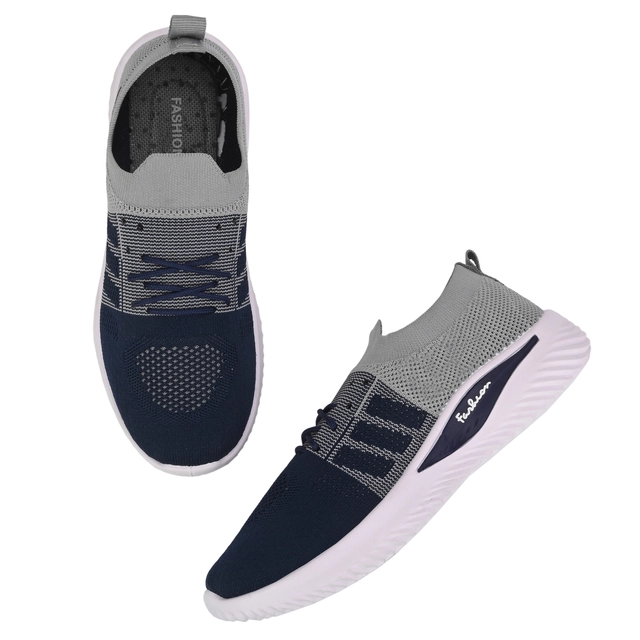 Casual Shoes for Women (Navy Blue & Grey, 4)