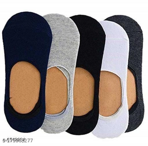 Cotton Socks for Men & Women (Multicolor, Set of 5)