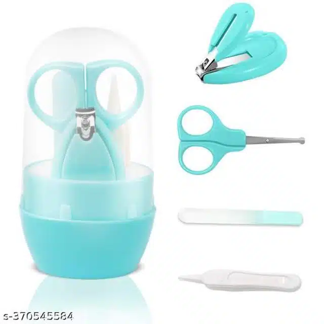 Plastic Manicure Pedicure Care Kit for Infants (Aqua Blue)