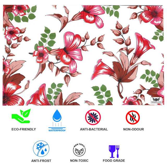 Multipurpose Refrigerator Mats (Red, 45X30 cm) (Pack of 3) (W-36)