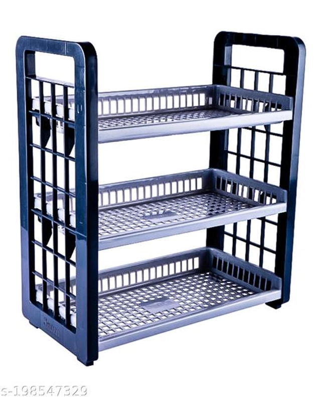 Plastic Multipurpose Storage Rack (Multicolor)