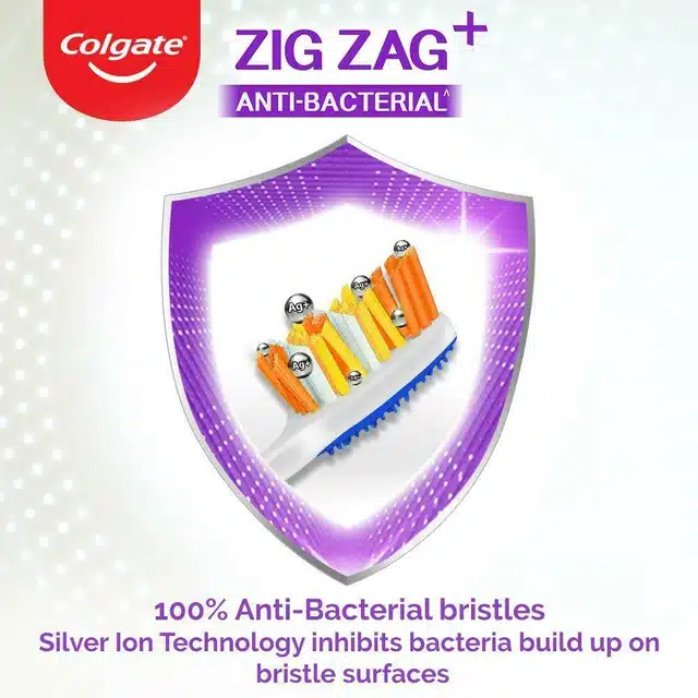 Colgate ZigZag Antibacterial Soft Bristle Toothbrush 6 Pcs