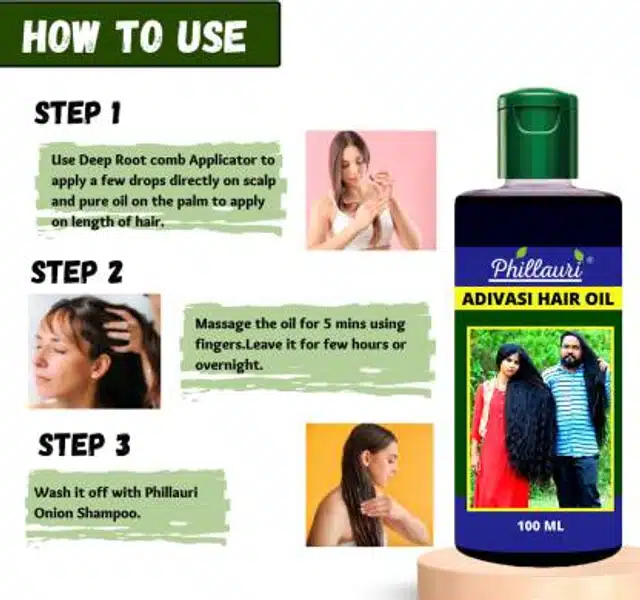 Adivasi Herbal Hair Oil (Pack of 2, 100 ml)