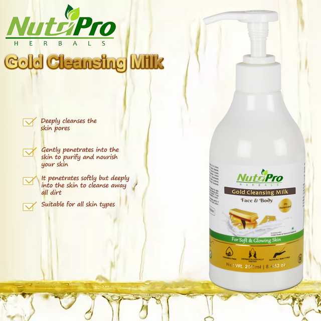 NutriPro Gold Cleansing Milk (250 ml) (G-33)