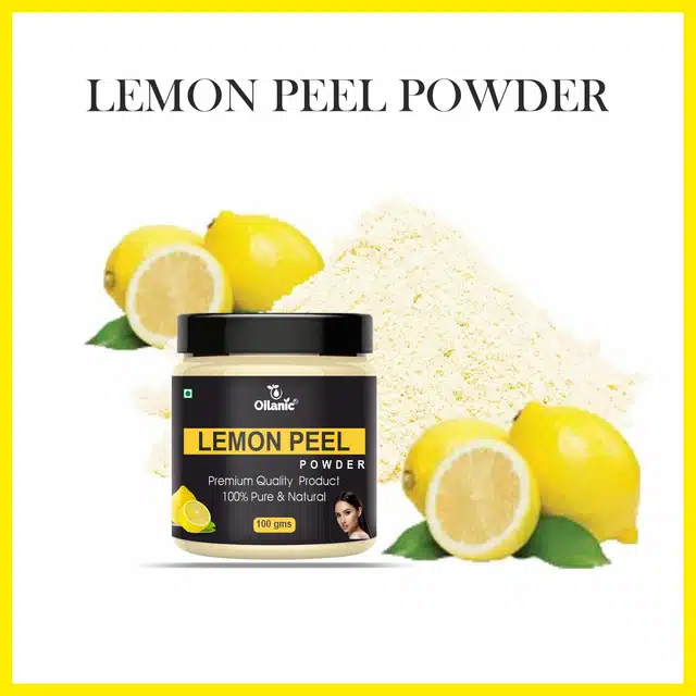 Natural Lemon Peel & Tej Patta Powder for Skin & Hair (Pack of 2, 100 g)