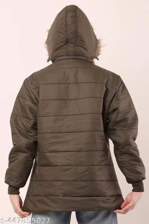 Nylon Jacket for Women (Brown, L)