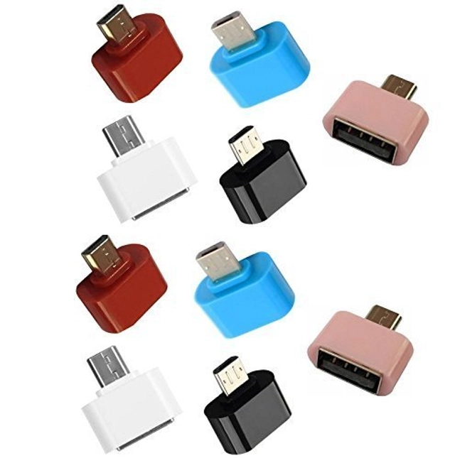 Plastic USB to Type B OTG Adapter (Black)