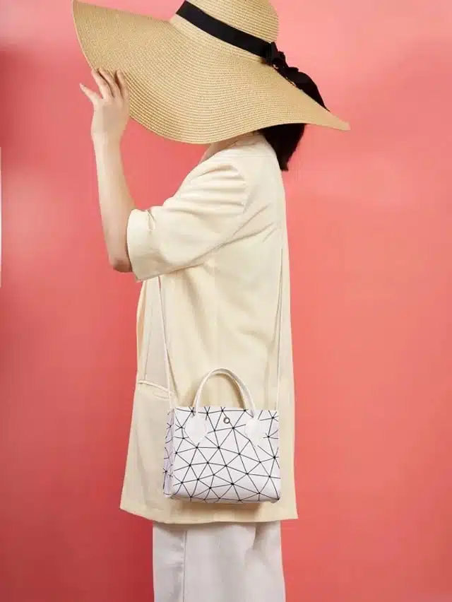 PU Hand Bag for Women (White)