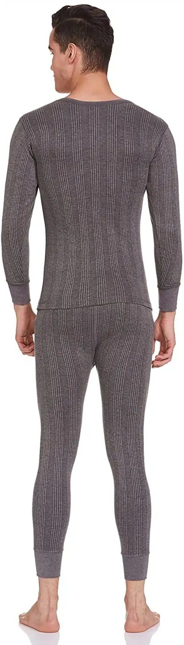 Polycotton Thermal Set for Men (Grey, S)