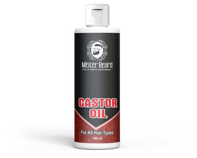 Mister Beard Castor Hair Oil (Pack Of 1, 100 ml) (MI-12)