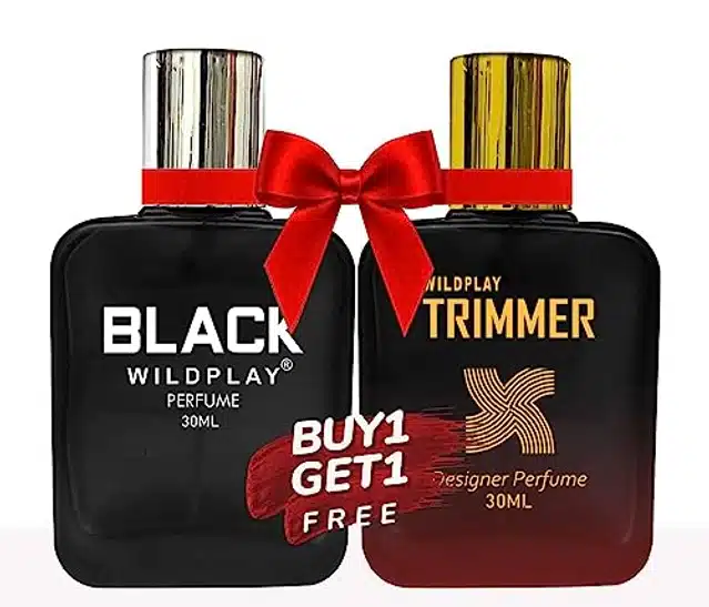 Wildplay Black & Trimmer Perfume (30 ml, Pack of 2)