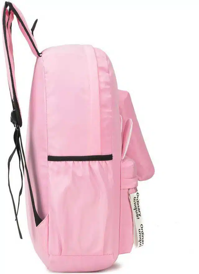 Polyester School Bag for Kids (Pink)